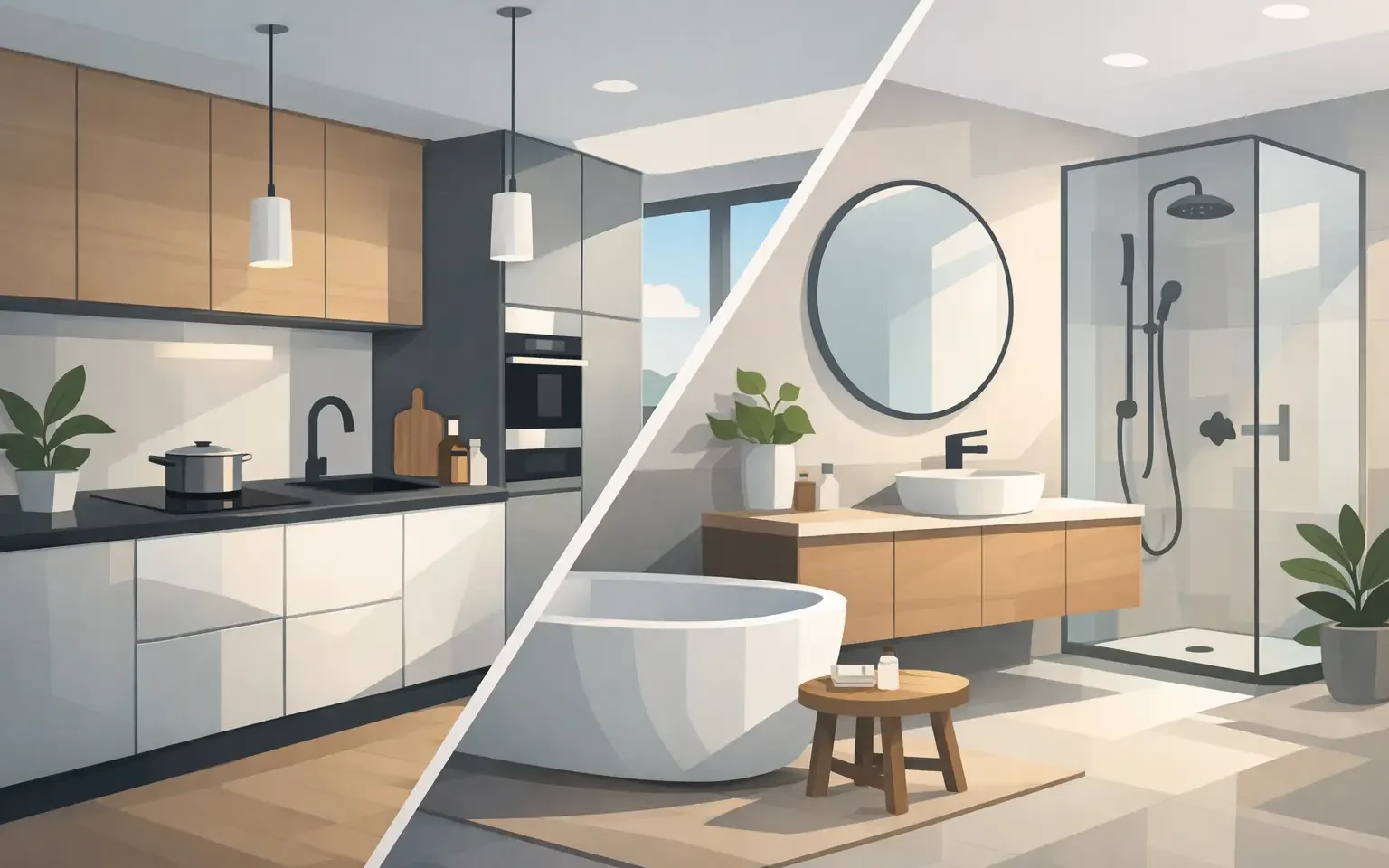 Euro Kitchen and Bath Design for Modern Homes