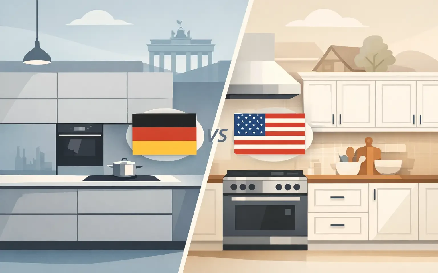 German Cabinets vs American Cabinets Compared