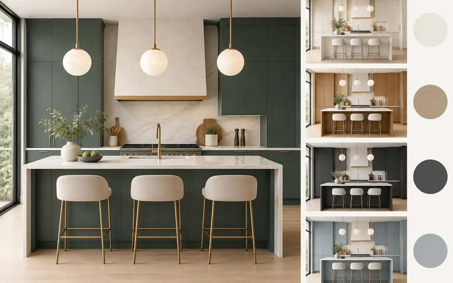 Cabinet Color Trends for Modern Luxury Kitchens