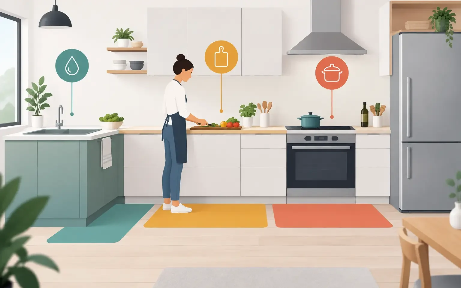 How to Plan Ergonomic Kitchen Workzones Well