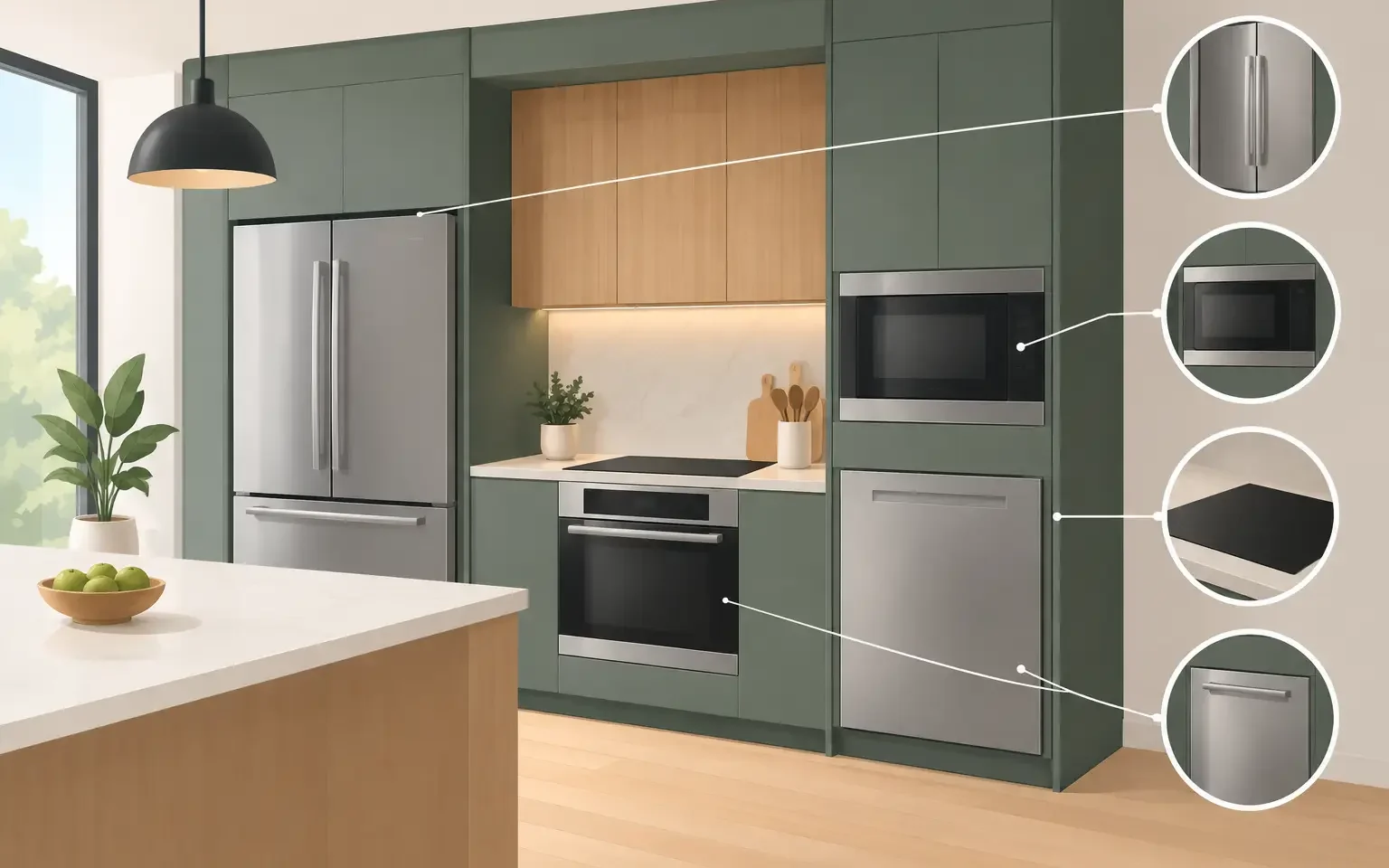 How to Plan Appliance-Integrated Cabinetry